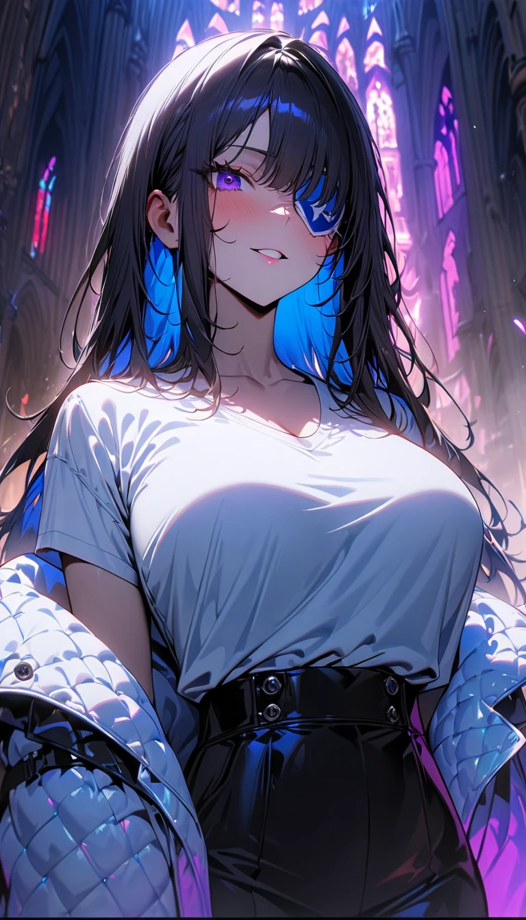 Highest quality, masterpiece, Ultra-high resolution,A woman standing on top of a building overlooking the city at night,Neon Town, cyber punk vibe, cyber punk art style, cyber punk vibes, digital cyber punk - anime art, cyber punk themed art, cyber punk anime art, digital cyber punk anime art, in cyber punk style, cyber punk artstyle, has cyber punk style, anime cyber punk art, in cyber punk city, cyber punk art, cyber punk))), cyber punk style, style of cyber punk