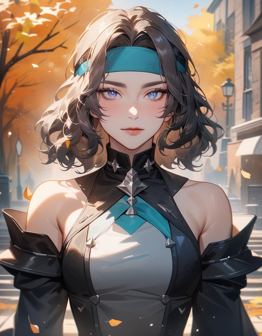 8k, best quality, masterpiece: 1.2), (best quality: 1.0), (ultra-high resolution: 1.0), watercolor, a handsome man, (shiny pupils,blue pupils),shoulders, headband, Agnes Cecil, portrait, extremely bright design, pastel colors, autumn lights, moody gray, gritty style style Alexei Savlasov, Ivan Shishkin, Ilya Repin, (card retouching: 1.2), 2d, (oil painting: 1.2) highly detailed