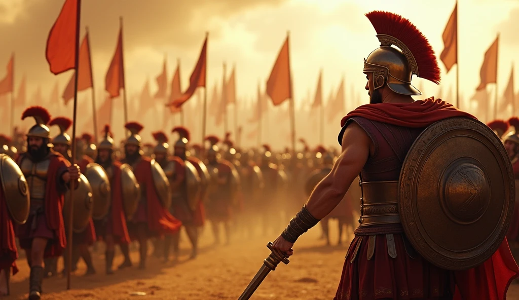 leonidas, 400 anos antes de Cristo,Mud and shield in hand,espartano,marchando para querra,army