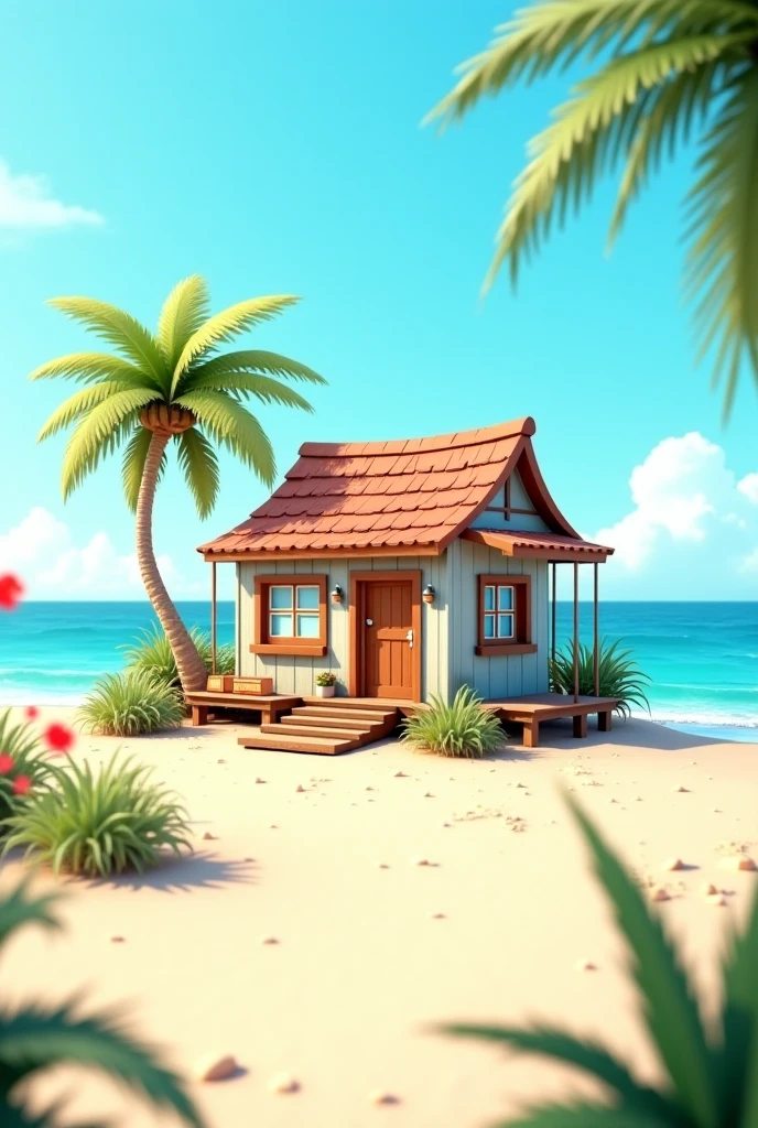 As a little house on the beach 