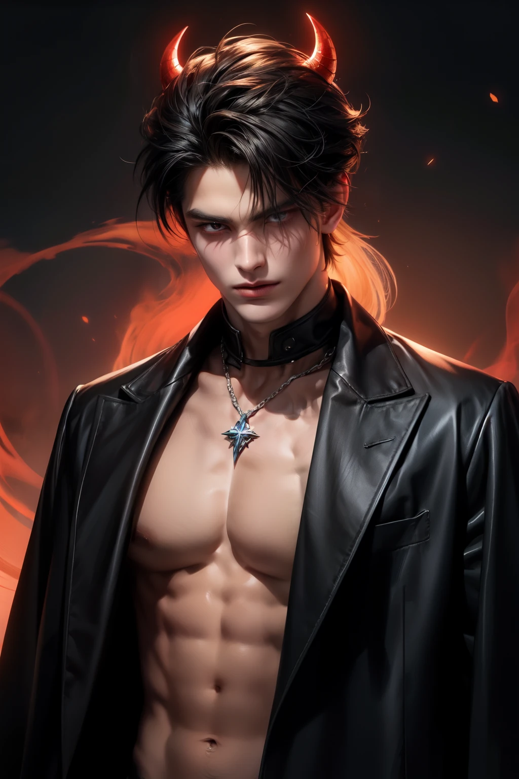 1 male,  devil