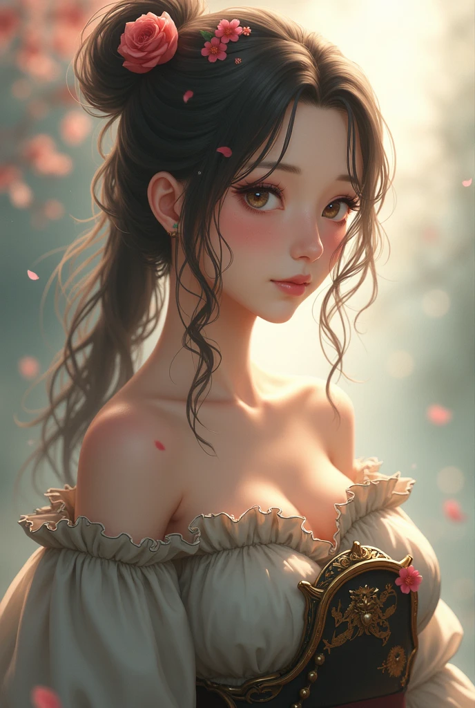 momotarou, Cyberpunk, (日本samurais刀, samurais), 1 man, wakame, has peach blossoms on its forehead, ((Mechanical armor)), battlefiled, natta, Best quality, Best Masterpiece, k hd, 16K, 1 dog, 1 monkey , 1 chick