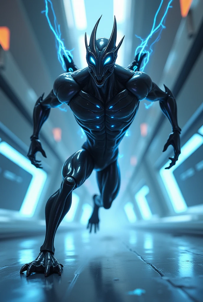 new york city, time square avenue, striking image of the Blue Beetle by Xolo Maridueña, a charismatic comic book hero from DC Comics, with captivating bluish effects on his uniform. His shiny armor is predominantly blue, with black accents that accentuate his modern, technological appearance. The blue effects on his uniform should stand out, as if they're glowing or radiating energy. Light blue shimmering lines and patterns can be added along the armor, giving it the feeling that it is charged with mysterious electrical powers. The wings on the Blue Beetle's back can also exhibit a bluish glow, enhancing its agility and ability to fly . His antennae on his head can emit a soft, bluish light, giving him a futuristic and unique look. The hero must be in a dynamic pose, ready to face any challenge. His bright blue eyes should reflect his determination and courage. The setting is a bustling city, with lights from buildings illuminating the scene, further emphasizing the bluish effects of the Blue Beetle's uniform. In high resolution, detailed, hd quality.