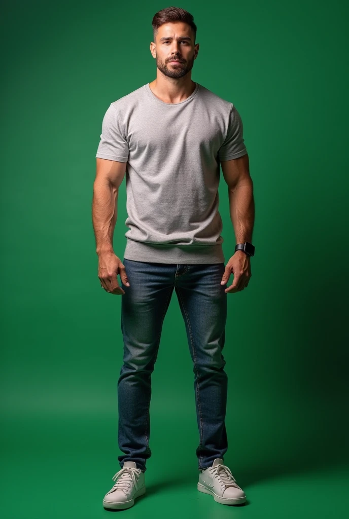 (full body) <lora:jake_dalton-04:0.75> jake_dalton, natural relaxed expression, wearing black t-shirt and khakis, standing in Lamoille Canyon in the Ruby Mountains