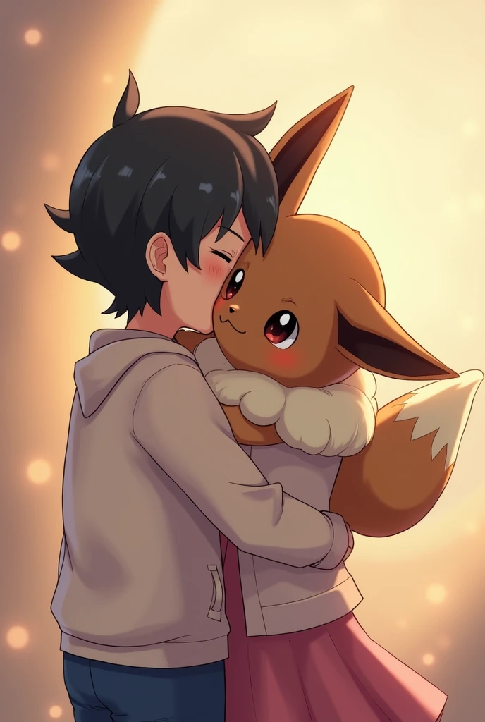 Pokemon World 20-something Korean male strips naked and has sex with female Eevee