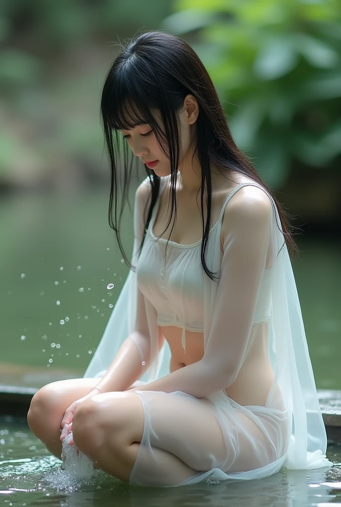 Browsing Caution、最high quality、high quality、Best image quality、8k、最High resolution、High resolution、masterpiece、Detailed and realistic human body、Detailed and realistic skin、Realistic face in every detail、Realistic reproduction of every detail、Detailed and realistic lips、Detailed and realistic teeth、Detailed and realistic ears、Detailed and realistic hair、Detailed and realistic weapons、Realistic reproduction of every detail、Realistic fingers in every detail、(Beautiful Hands、thumb1reference4)、Realistic feet down to the last detail、Realistic breasts down to the last detail、Realistic areola down to the last detail、Realistic nipples down to the last detail、Realistic pussy down to the last detail、((Japanese Model))、((Elementary school girl))、((Junior.Idol))、((Teen))、((Black Hair))、((Random Hairstyles))、((whole body))、((Flat Chest、Small breasts))、(Slim and perfect figure)、(whole body光沢肌、Fair skin)、((Full nudity、Completely naked))、((暗い cold stormy weather))、((Pouring rain))、((In the Storm))、((School Playground))、((Pouring rainの中(Standing in the middle of the schoolyard))、((Colorful transparent vinyl(Raincoat))、((裸の上からRaincoatを羽織る))、((Pouring rainを浴びて(Soaked skin from head to toe))、((Rain dripping from the skin))、((Raincoatを通して彼女の裸体姿がはっきりと見える))、((彼女の裸体にピッタリと張りつくRaincoat))、((Raincoatから滴る雨水))、((Crowd in the background、There is an audience(The crowd looks at her with disdain.))