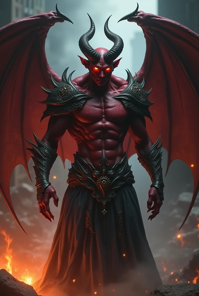 (photorealism:1.2), creates an image of Satan 
