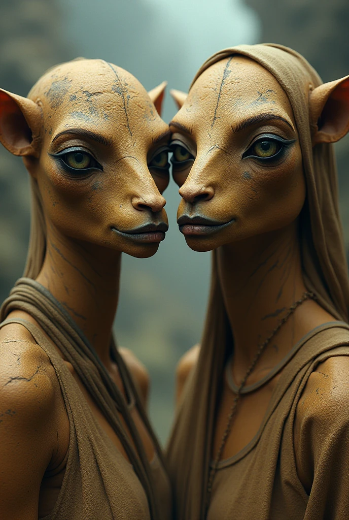 Two Star Wars aliens kissing And putting hands in each other’s pants