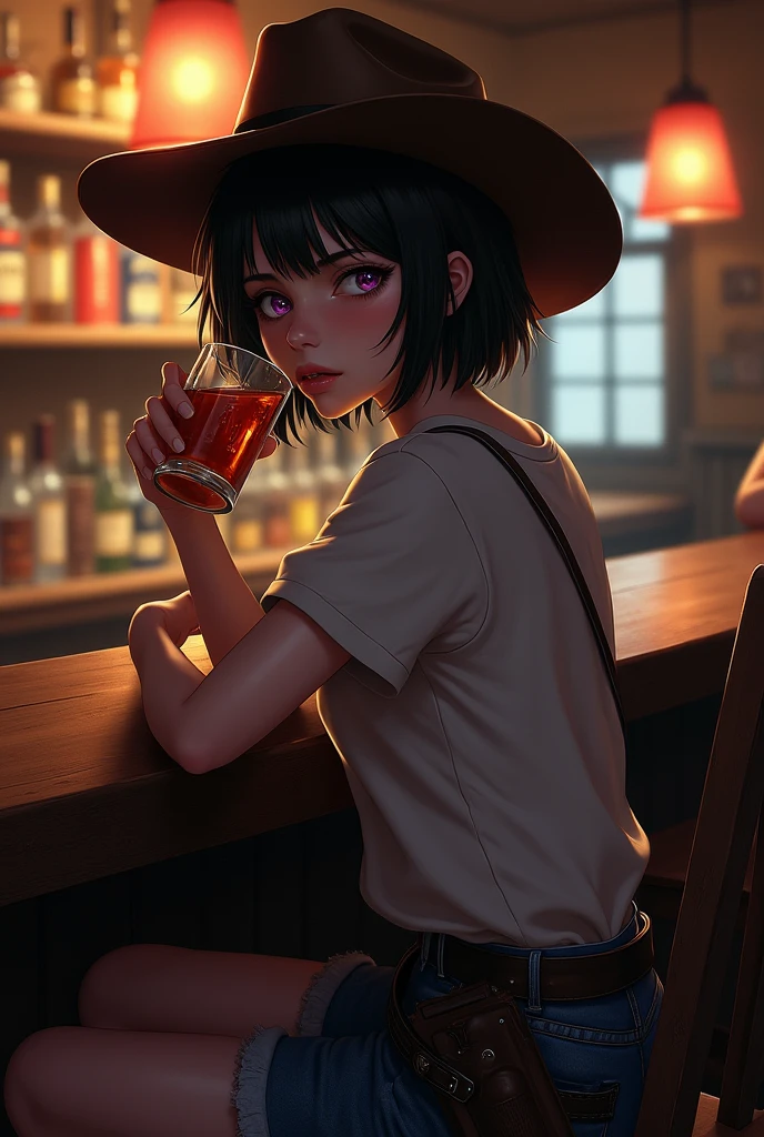 A boy in a sweatshirt and a hat，at the lakes，Sitting at the dining table smoking a cigarette，stars，themoon，sad。The illustration has a resolution of 4K，featuring highly detailed facial features and cartoon-style visuals。