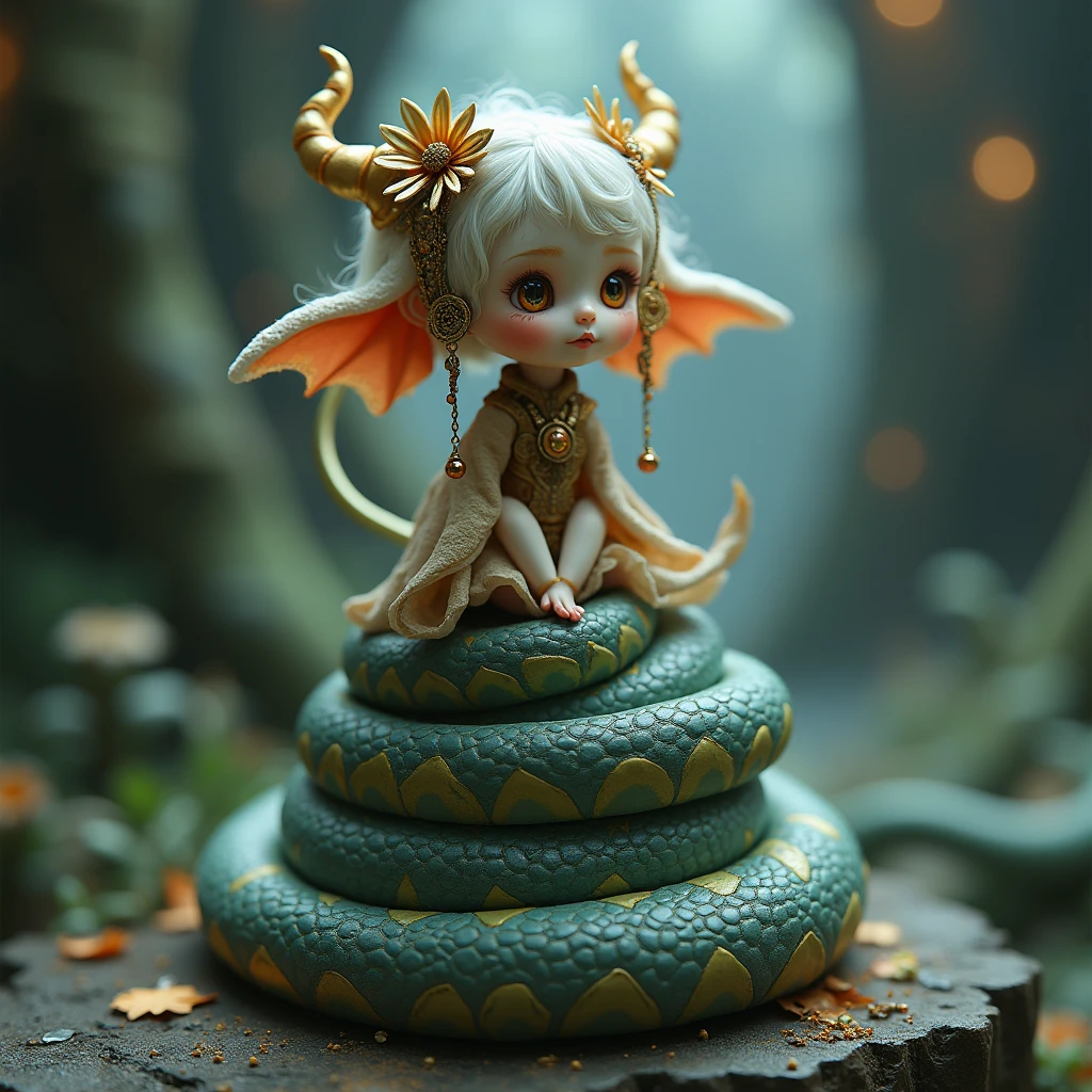 (top-quality:1.4)、(​masterpiece:1.2)、detaileds、Convoluted、hight resolution、Irridescent color、 Fused the best aspects of the monster's human form with the innocent charm of a precocious child、Fascinating and fascinating creatures with otherworldly forms、Scale、wingspan、Green grass、Textured、Convoluted、a gorgeous、。.3D、Very detailed and decorative style、Tim burton、Dale Chihuly、Bruce Chen、Cyril Rowland、 h. r.giger$purah$grid:Real Lenoid Afremov style、Wetty、fire、most beautiful image in the world、masterpiece of best quality