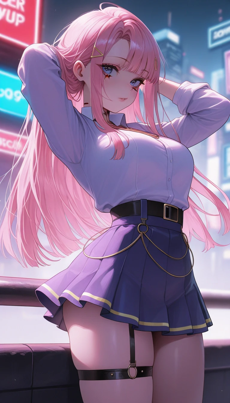 (Perfect Arms、Perfect Fingers、Perfect Anatomy)、1 high school girl、Ecstasy face、Detailed eyes、(Beautiful long hair:1.5)、ponytail、Very beautiful shining eyes、Fuller lips、This image exudes a sense of reality、Capturing the essence of subtle portraits、Digital Art、Photorealistic and highly detailed technology、(Short skirt:1.4)、(blazer:1.3)、(Bodyline)、(Japanese women)、(Panty shot:1.4)、Accentuated buttocks、(Stick your butt out:1.2)、Glasses、(Angle from behind:1.2)、Black lace panties