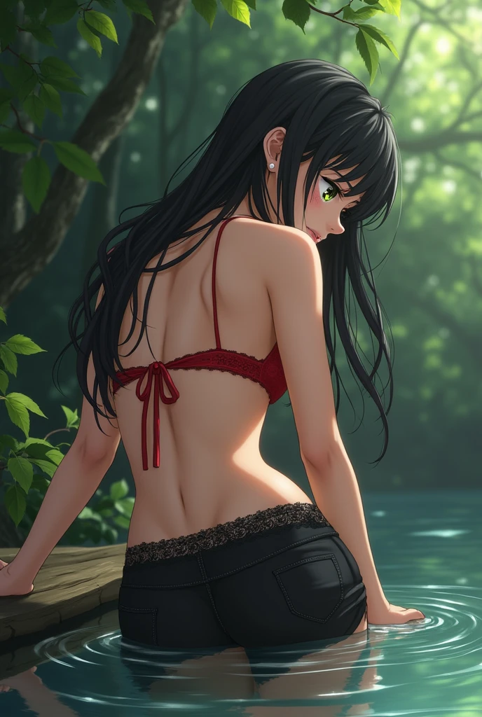 (((masterpiece))),(((High resolution)))、(((perfect face)))、(((Japan beauty))), ((bikini)), look at the camera, ((top quality eyes)), (((high resolution face))), detailed face, (detailed texture), look at the camera, ((back)), ((ass))
