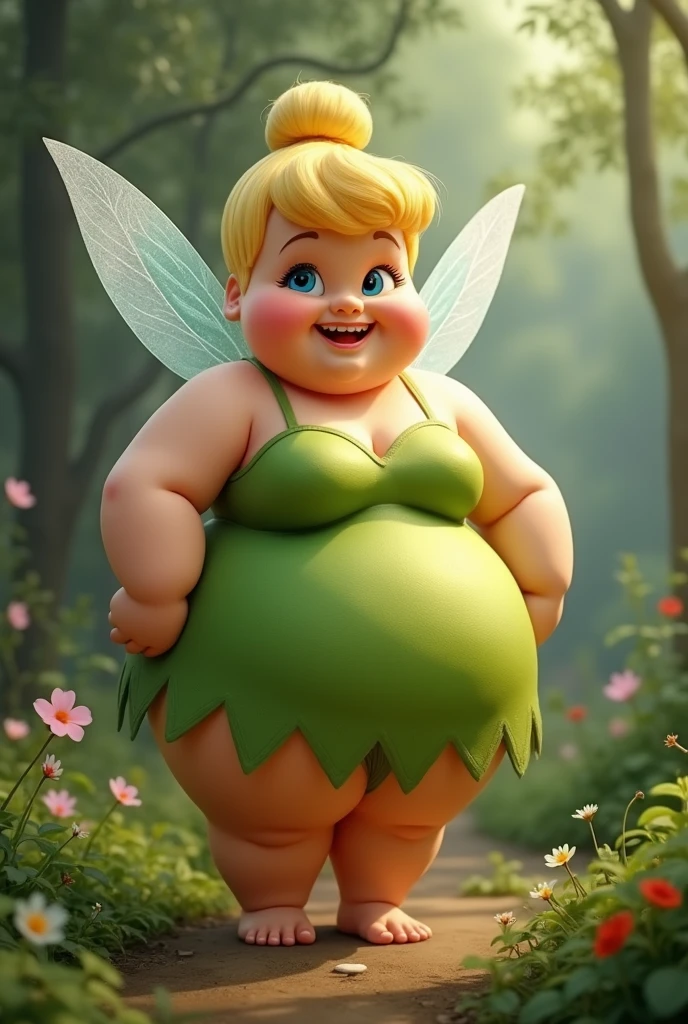 cute tinkerbell with a huge beard
