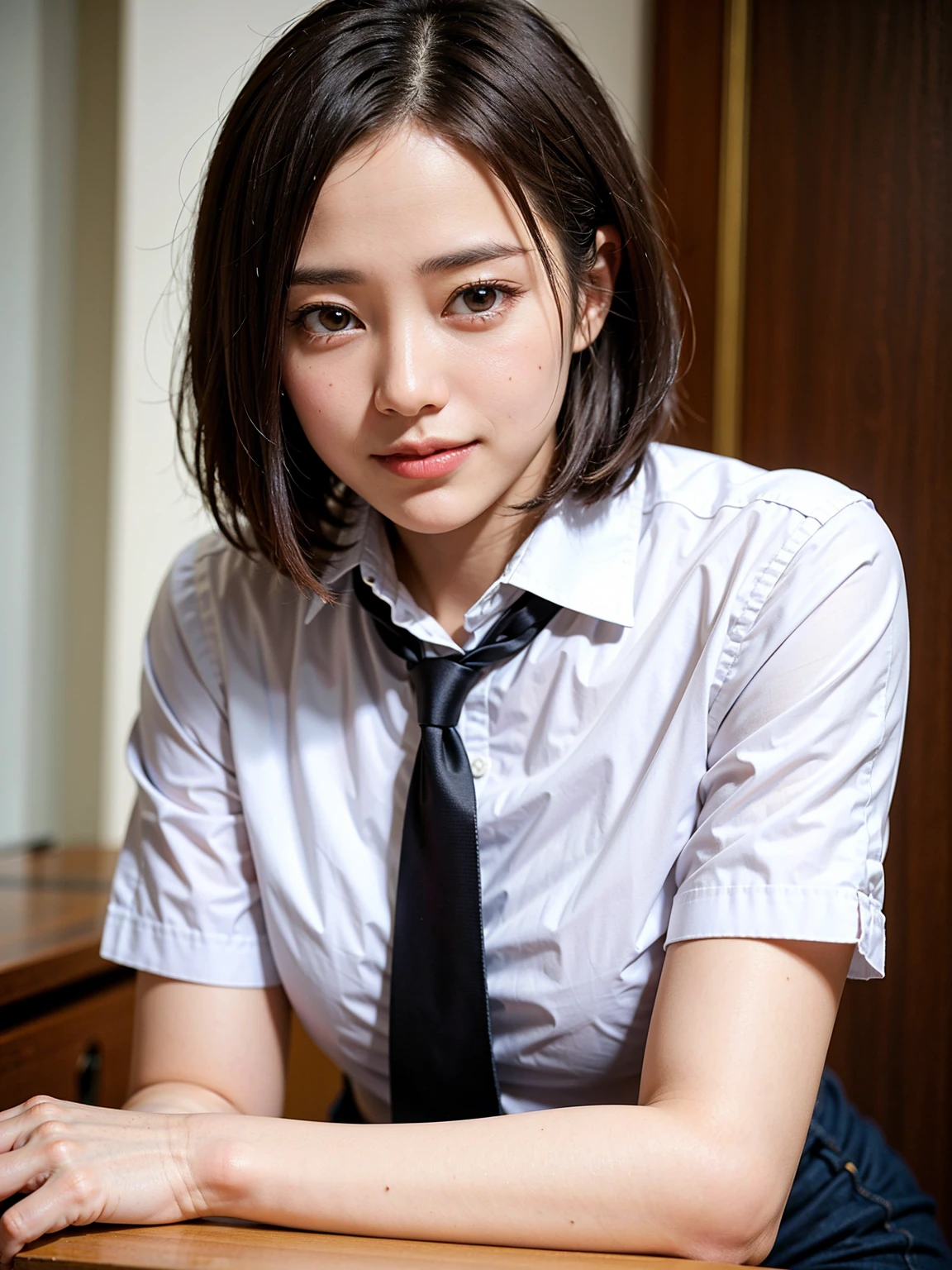 Urzan-6500-v1.1, (RAW Photos:1.2), (Photo - Real,:1.4), Beautiful detailed girl, Very detailedな目と顔, Beautiful attention to detail, Ridiculous, 信じられないほどRidiculous, Large file size, Very detailedな, High resolution, Very detailed, Highest quality, Masterpiece、, Kemomimi, ((Japanese high school girls uniform)), An illustration, Very detailed, UHQ, Unite, 8K Wallpaper, wonderful, Fine details, Masterpiece、, Highest quality, Very detailedなUHQユニフォーム8K Wallpaper, Light on the face、Cinema Lighting、16-year-old girl、((No panties))、((Dynamic pose)))、(Camel Toe)、(half)、(pantyhose、、、、)、(Sit with your knees bent))、Short Hair、Short Hair、Long neck、Listen carefully、bangs、Enlarge your eyes、Eyelashes、cute、very cute