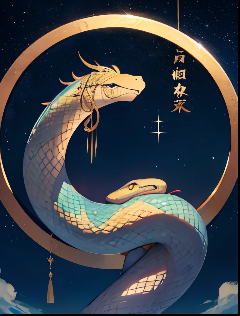 Wishes for 2025、 New Year Wishes 、 Happy New Year 、 Wishing Wall、Peace Million、Limitless Peace 、 Limitless Possibilities、 sky full of stars、A bright future、 I wish for the clear Serpent that shines in the starry sky、The roaring sacred snake Ouroboros、Wish upon a star 