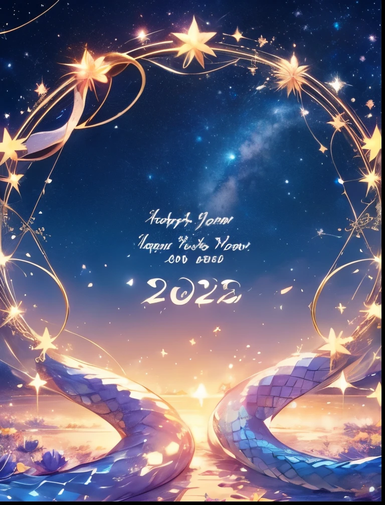 Wishes for 2025、 New Year Wishes 、 Happy New Year 、 Wishing Wall、Peace Million、Limitless Peace 、 Limitless Possibilities、 sky full of stars、A bright future、 I wish for the clear Serpent that shines in the starry sky、The roaring sacred snake Ouroboros、Wish upon a star 