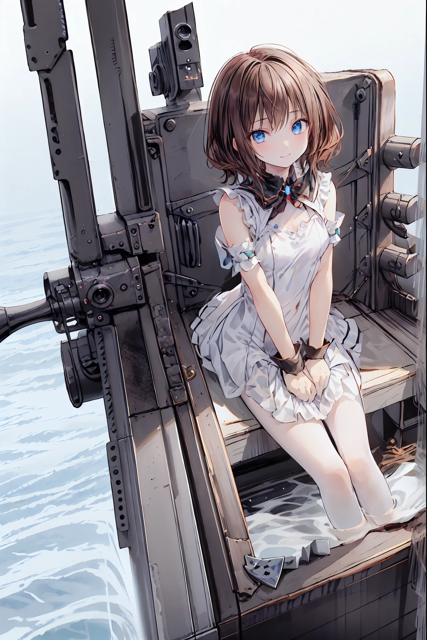 high quality, best quality, masterpiece, absurdres, wang yujia, dress, 1girl,  <lora:yujia:0.75>, teal_eyes, thigh, thighhigh, blush
