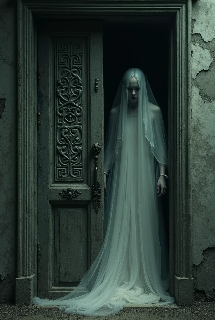 a ghostly apparition, a spirit of darkness, an evil supernatural entity, high quality 8k resolution, detailed and haunting, best quality, masterpiece, photorealistic, ultra-detailed, dramatic lighting, eerie atmosphere, dark moody colors, horror, dark fantasy