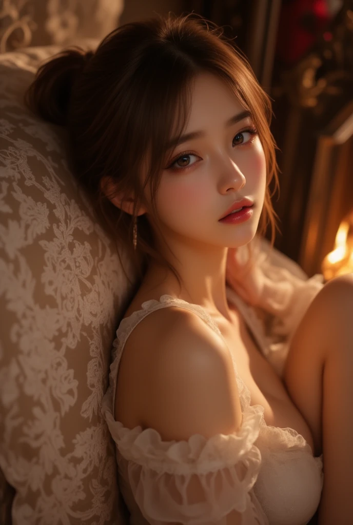 look camera,the stunning brunette influencer. She should appear in her mid-20s with long, wavy chestnut hair that falls gracefully on her shoulders. She has an athletic hourglass figure accentuated by her full bust8K, best qualtiy, masterpiece, photograph realistic, Hide your face with happiness, big breasts, pink dress, listening to music with head phones, in bed, bedroom, music, headphones, golden Lace, Aerith Gainsborough, whole body, barbie style, do lado de fora, outside, Covered with snow, cloaks, high high quality, Adobe Lightroom, highdetailskin, looking at viewert, rainning background, rain window,sexy russian girl,russian face,seductive lipsfi wallpapers in 4k, broadly showing the room, generates me the same girl, lying on the bed, studying the open book in her hand, wearing headphones, pretty girl, brown hair, image shows more of her , shows more details of the room, green eyes, more than shows the whites of the eyes, a duvet covering herbody,8K, best qualtiy, masterpiece, photograph realistic, Hide your face with happiness, big breasts, pink dress, listening to music with head phones, in bed, bedroom, music, headphones, golden Lace, Aerith Gainsborough, whole body, barbie style, do lado de fora, outside, Covered with snow, cloaks, high high quality, Adobe Lightroom, seductive face
