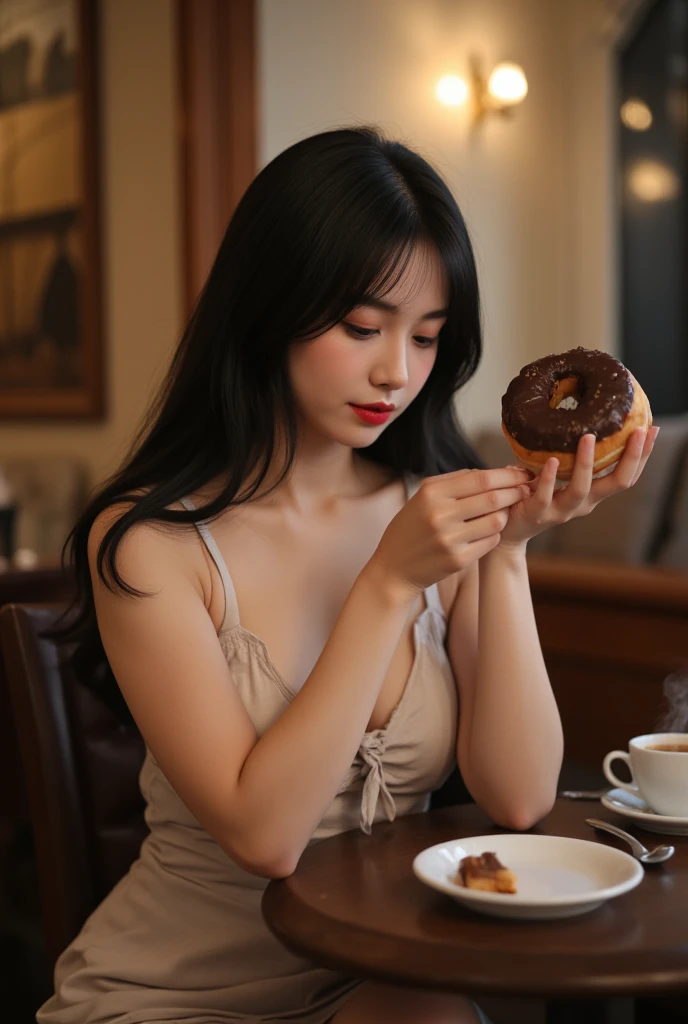 8K, RAW Photos, Fujifilm, ((Highest quality)),((masterpiece)),(detailed),((in the Bakery)),((one girl)),長い髪と白いトップを持つアラフェアジア人woman, (no panties),美しい韓国人woman, 美しい若い韓国人woman, Young and adorable Korean face, ゴージャスな若い韓国人woman, Korean Girls, Girl cute beautiful face, 韓国のwomanアイドルの肖像, Young and pretty Asian face, Cute natural anime face,Asian pretty face,((glistening eyes)),((glistening eyes )),((large eyes)),(( pretty eyes)),((nipple)),(detailed),Perfect Face,((One girl)), ((clear eyes)),(scrawny:weight1.0〜2.0)iris, Elevation, space, (Natural Light), Dramatic lighting, Chiaroscuro, Emotional depth,woman,((nude)),((show off nipple)), ((flat chest:1.4)),naked,slender, (a short bob),(well-groomed hair),delicate,Small breasts,((Small breasts)),the body is slender,Beauty,Beauty,4K quality,Young face,Big eyes,Brown eyes,Perfect Face, 17years old,breasts are very small,Model Body Type,Cute Face,Pink nipples,Symmetrical eyes,Glowing eyes,Natural smile,((Always show your boobs)),((Gaunt)),beautiful,((a short bob)), ((half body)),( topless models hoot style),((intricate choker necklace)), (embarrassed blush:1.3),,(steam:0.8),(wet:0.8),(sweat:0.8),(trembling:1.3),(parted lips:1.4),(harf open eyes:1.6),(feeling weak:1.5), (lips),(intricate earrings),((nipple)),((woman posing for a photo)),Photo from the waist up, Fine-boned face