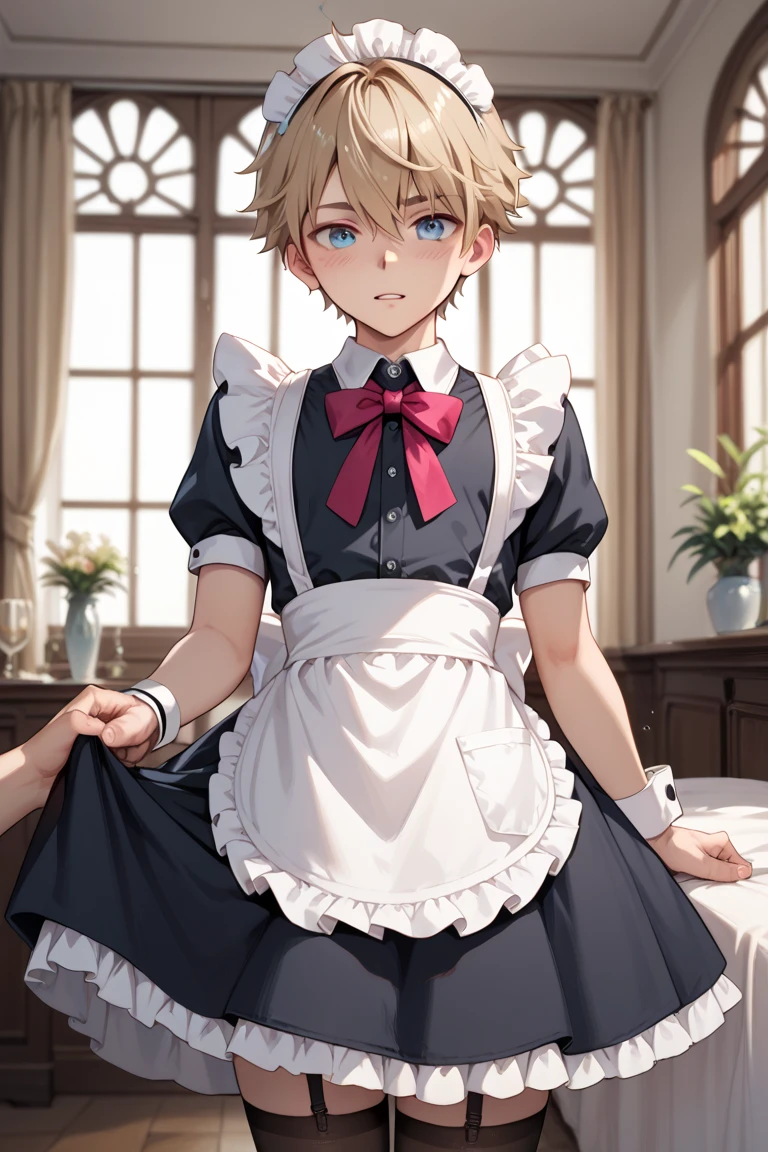 Boy in a maid costume