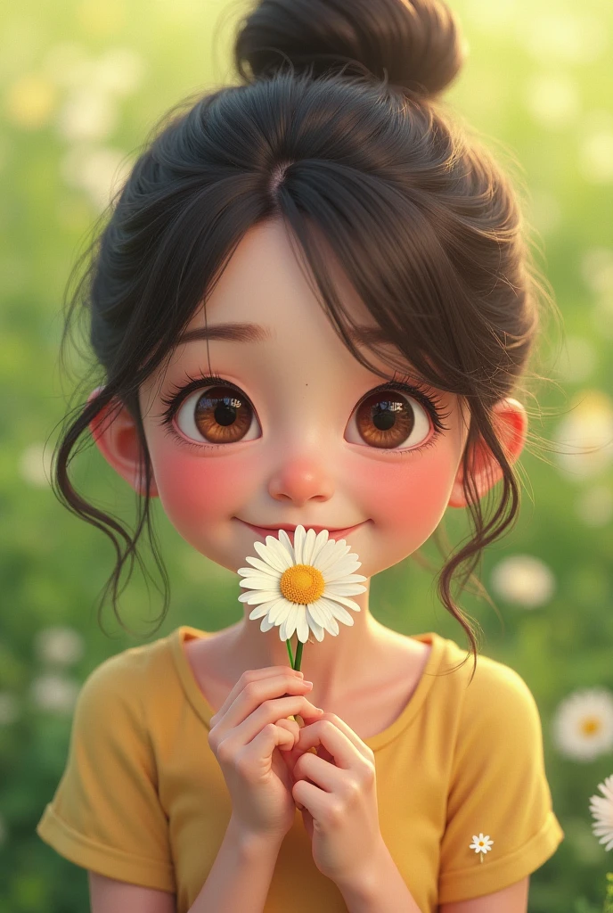 Girl with flower