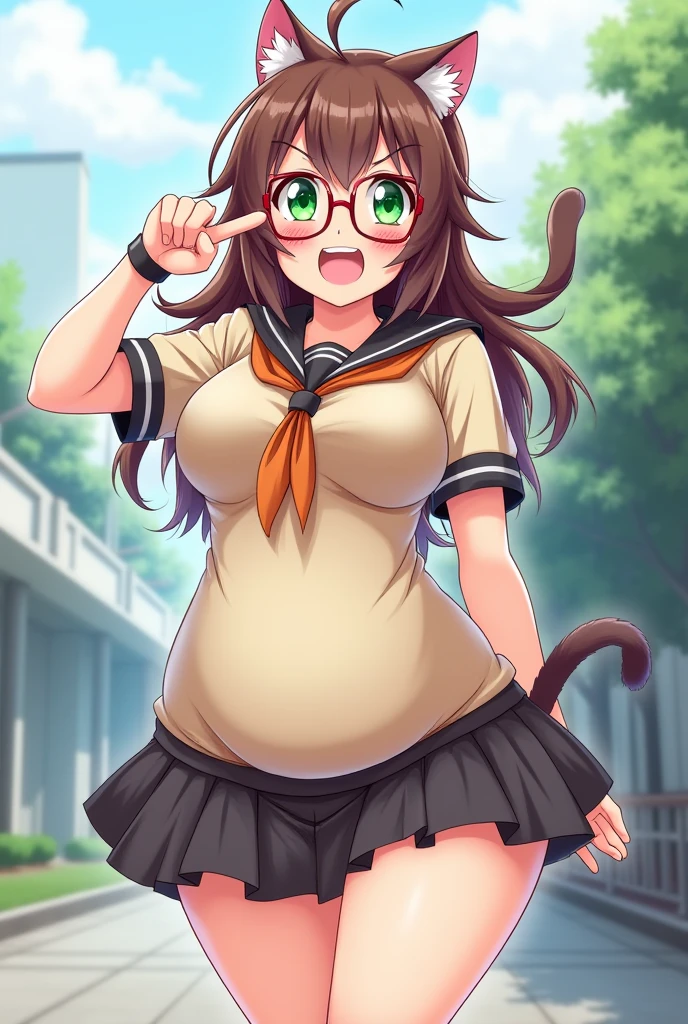最high quality, (masterpiece),(Super detailed), (high quality), (High resolution), 1 girl, black eye, bow, bowtie, brown eyes, brown hair, Clasped hands, closed mouth, emmy altaba, frown, long hair, long sleeve, medium breasts, , alone, white background, white shirt,yellow jacket,1girl,masterpiece, expensive quality, very_expensive_solve, big_file size, full color,(completely nude:1.2),pussy,niplles,(vaginal sex:1.2),(toddler:1.6),(chibi:1.3),(flat chest:1.5),