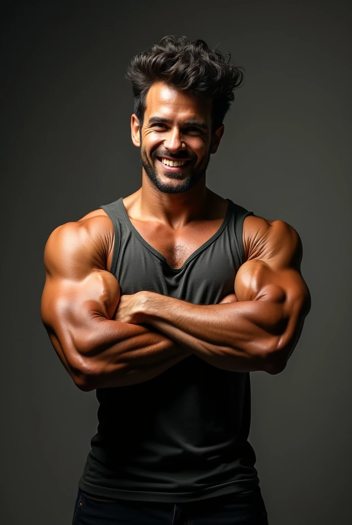 (((short hair))),Short hair,Two 40-year-old handsome muscular men with stubble hugging, very handsome, Perfect facial features, No clothes, Armpit Hair, Pure black background, Fit body, Perfect composition, beard,Bodybuilding Champion,No chest hair,Smooth pectoralis major, Rick, Provocative, natural color,muscular,, Ultra-high quality, XT3, Crystal clear, 8千 ultra high definition, High Detail, Ultra-realistic photos, (Realistic skin), ((pores)), ((High Detail skin)), Volumetric Light, groin, Far, Complex 3D Visualization, High Detail,Real human skin ((Correct body structure)), (((Correct anatomy))),(((Forced noise reduction)))