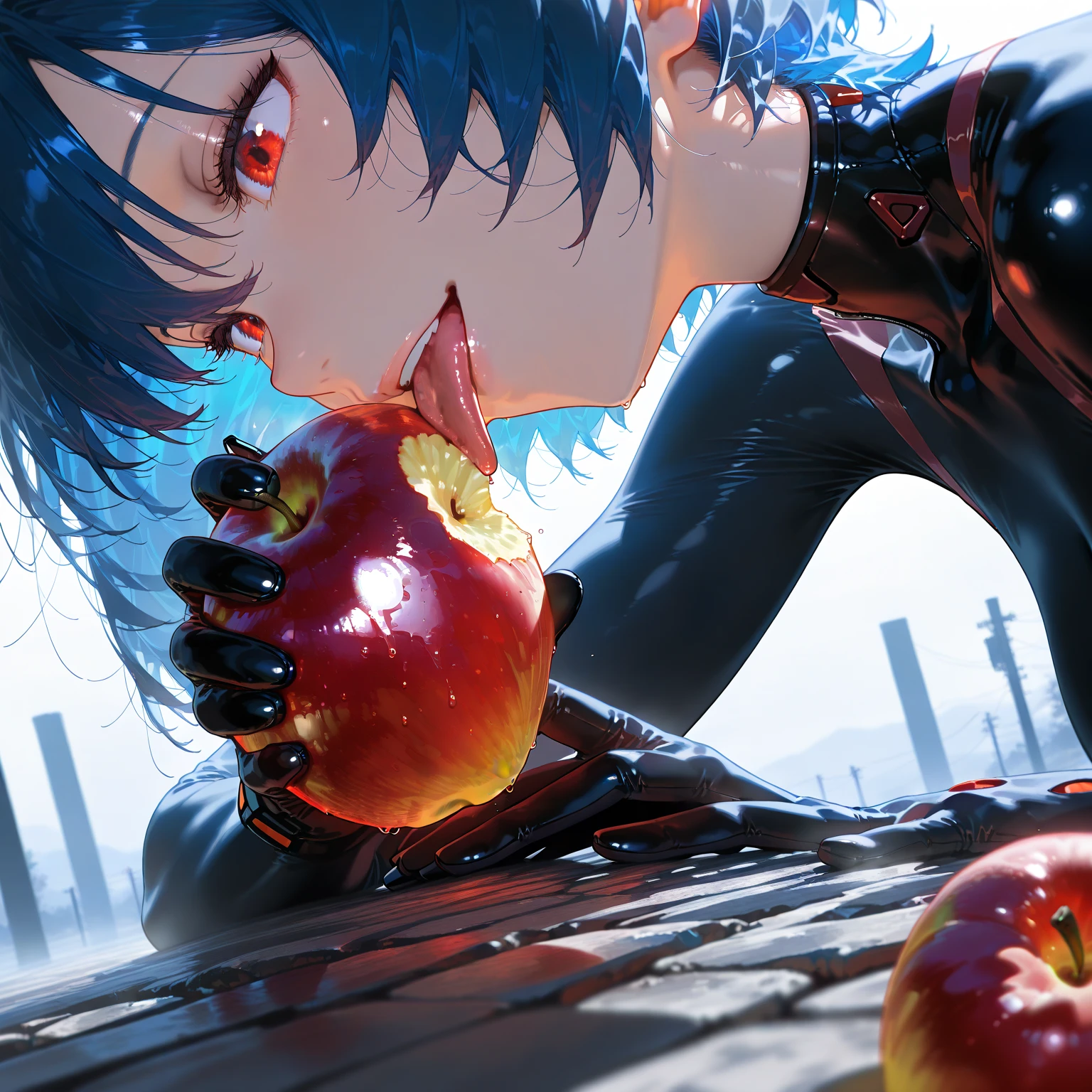 masterpiece, 1 person々, One person々in,10代の若者1 person々, Tae Takemi | persona 5,Big Breasts , Mature Woman,Sharp eyes, Dark Blue Hair,short hair、Red eyes, Empty Eyes LoRA / Hollow / Hypnotic suggestion,Opens wide and vertically,Sweaty,Ball Sack,The body is restrained by the inflated sphere,Only the face is exposed from the sphere, Excretion of personality,Ahegao,Inflatable Ball Shaped Sack,Large Spherical Sleep Sack,The entire body enters the sphere.,巨大なBall Sack,huge ball-shaped sleep sack,hyperpreg,big belly,huge belly,gigantic belly,pregnant,outie nave,Ball gag