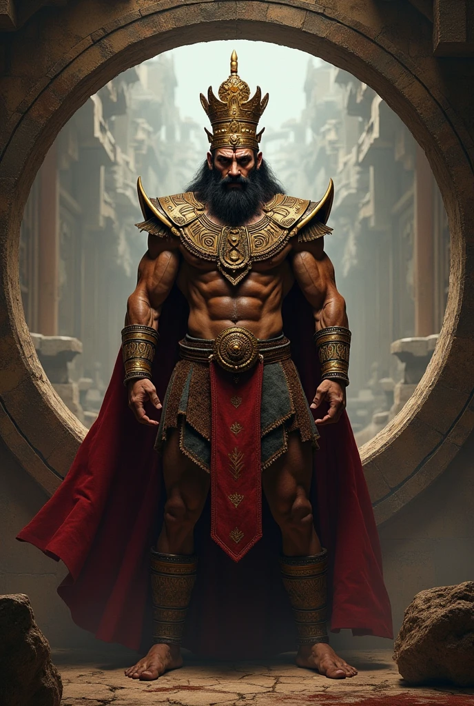 realist, (masterpiece), (photorealist:1.3), ultra detailed, (high detailed:1.2), (Best Quality:1.0),  manly, muscular, Tall Man, chest hair, A man in royal attire and a golden mask., covered with a small insulting armor, fancy, full body character sheet, huge bulge in crotch, cuerpo muscular, full body view, inside a castle, very small thread loincloth, Haircut, Shadow of six o&#39;clock.