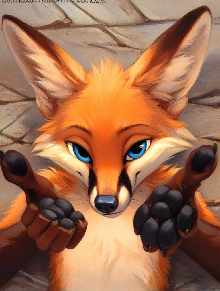 score_9, score_8_up, score_7_up, source_furry, rating_safe, by kenket, anthro, solo, male, blue eyes, fox, orange body legs, sad face, fullbody portrait, on floor, hind legs, black pawpads, fighting, face to face, birds eye view, riding, exhausted fox, legs spread, feet up, facing each other, hands pulling opponent's legs, hands on legs
