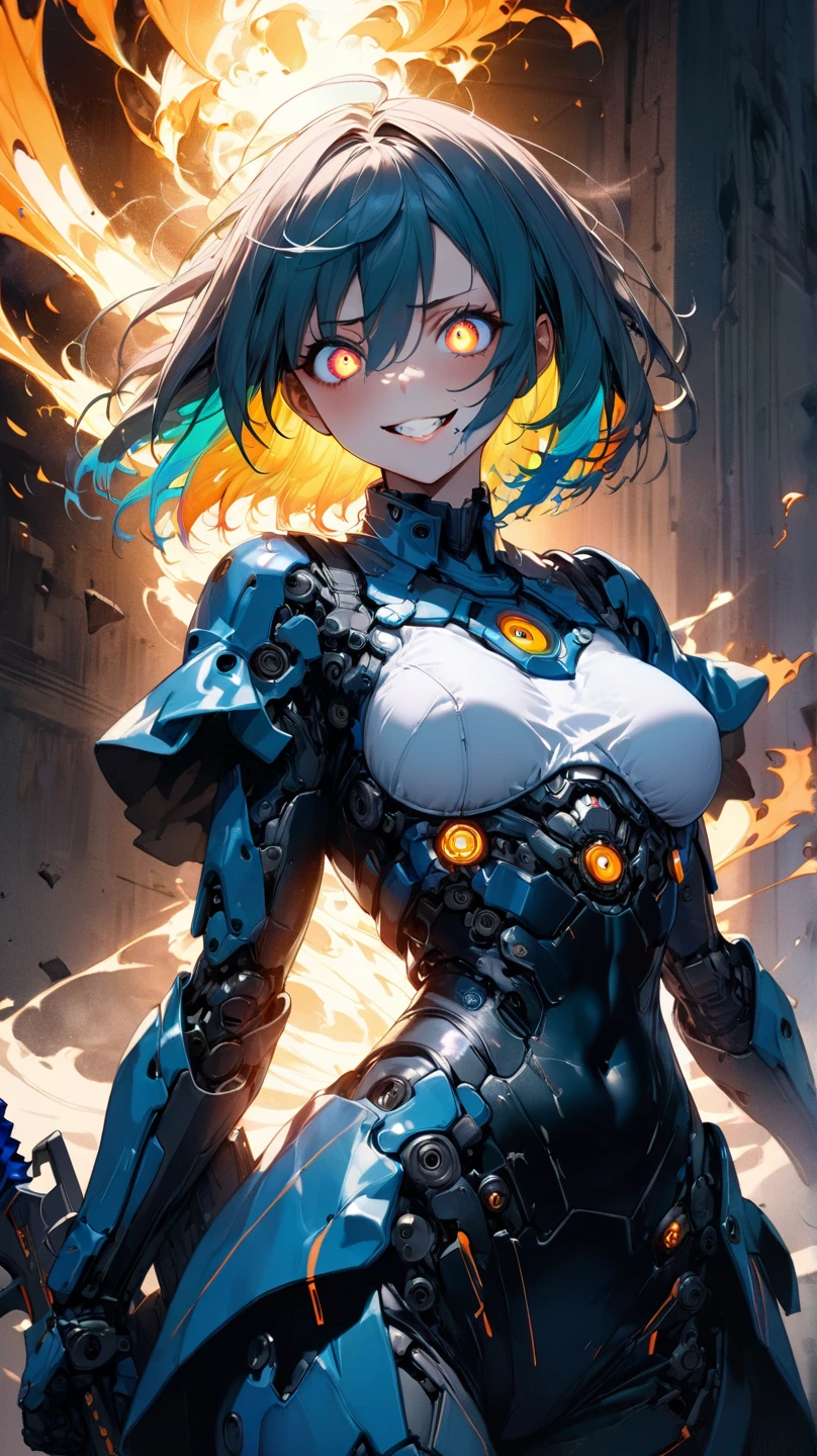 Create a high-quality anime illustration of a woman with a pixie haircut, emphasizing bold lines and details reminiscent of professional manga art. The character should convey elegance and strength, with sharp, engaging eyes and a modern, fashionable outfit that suits her hairstyle. Opt for a minimalist background, focusing on a clean and uncluttered look to highlight her striking pose and confident demeanor. Use vibrant colors and strong shading to bring out the character's features against the simple backdrop, ensuring the drawing captures the essence of classic manga aesthetics.
large breasts
(her face has a striking resemblance to Halley Berry and Celine Dion:1.3)
<lora:LavaRay:1> LavaRay, lava veins, burning trees
<lora:DonM3v1lM4dn355XL:0.8> DonM3v1lM4dn355XL,
shadow, abstract
<lora:Blue_mechangel_01:0.45> cyborg girl with robotic body
<lora:mechagirl-sdxl-prod-e:0.45>
<lora:mecha:0.45> mecha