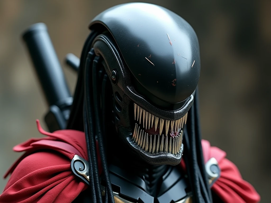 tmasterpiece, beste-Qualit, hight resolution, Monster Boy, DJB, sharp teeth, chainsaw, blood on the clothes, Blood on Weapon, shirt with collar, black pant, tongue sticking out,Rage