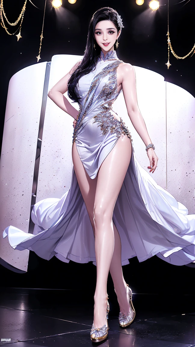 (Finest quality)),(A high resolution),(ultra-detailed art),(Meticulous portrayal),((Best Anime)),(Finest works of art),sharpness,Clear,Ultra-Precision Art,The art of astounding depiction,(masterpiece), high quality, stable diffusion,
short Hair, short ponytail, purple hair, vibrant purple hair, extremely detailed hair, detailed bangs, with bangs,
black hair, blonde hair, red hair,
pretty face, beautiful lips, soft lips,pretty face, close up face, gorgeous beauty,
green eyes,
serious face, pretty nose, beautiful nose, perfect nose, pretty eyes, beautiful eyes, sparkling eyes, detailed eyes, perfect eyes, looking at the camera,
happy, jolly, smiling, seductive, blushing, bukake, happy face, jolly face, excited face,
clear skin,white skin, soft skin, small bust, small breasts, smooth skin,
beautiful girl irene, red velvet irene,
expose shoulders, perfect body, detailed thighs, detailed legs, perfect hands, perfect arms, detailed hands, detailed breasts, detailed nose, detailed lips, detailed arms, sexy body,
show tongue, sexy legs, sexy tongue, drooling,
show whole body,
pretty woman,sweaty face, sexy, seductive, horny, pointy nipples,
cute female wearing black mini cocktail dress, wearing silk black mini cocktail dress, silver necklace,
body details,
standing full body, full body image from head to toe, sexy model pose, raised arms, hands up,
show legs, cute standing female, horny female dancer idol,
group of sexy female modelswet body, show feet, cute standing pose, thighs apart, legs apart, feet apart, spread legs, black sandals,