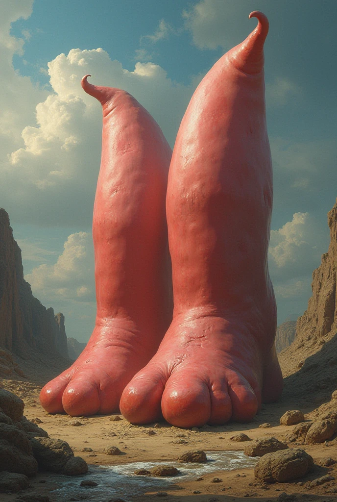 Giantess point of view, she is about to step on me, barefoot pink soles, bottom view, view from under the feet of the giantess