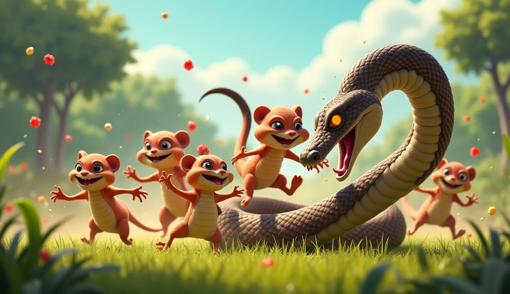 The chant was "Gwon Gwon Gwon Gwon," and it had to be sung in a specific rhythm and manner for the spirits to grant access to the YAM. Make this image on a vegetation and The tortoise, being clever, kept the secret to himself and would sneak away to eat the yam while the other animals starved