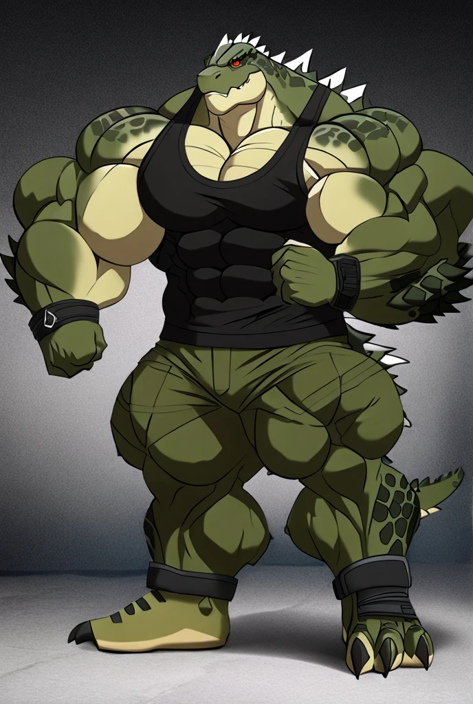 Hyper godzilla kaiju Muscle Colossal militar Bodybuilding Uniform 