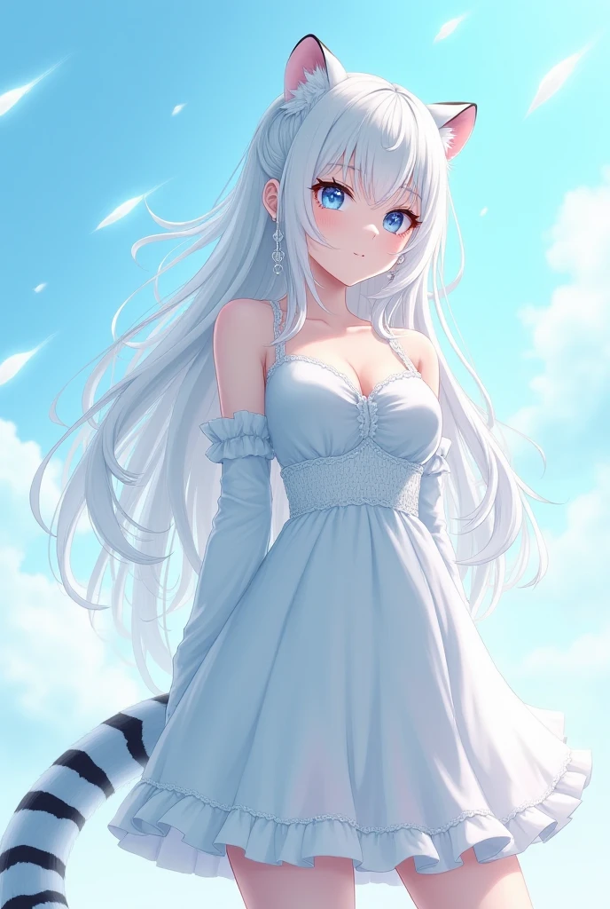 In this ultra-detailed CG art，Cute little white tiger surrounded by ethereal roses，Best quality at best，A high resolution，Complicated details，fanciful，cute animal