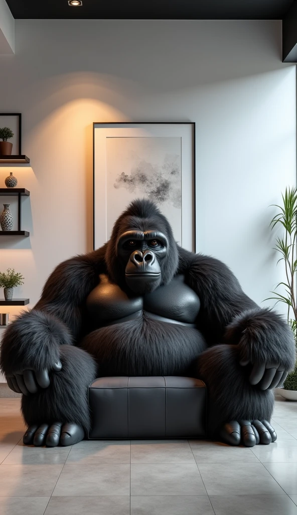 Gorilla-shaped sofa