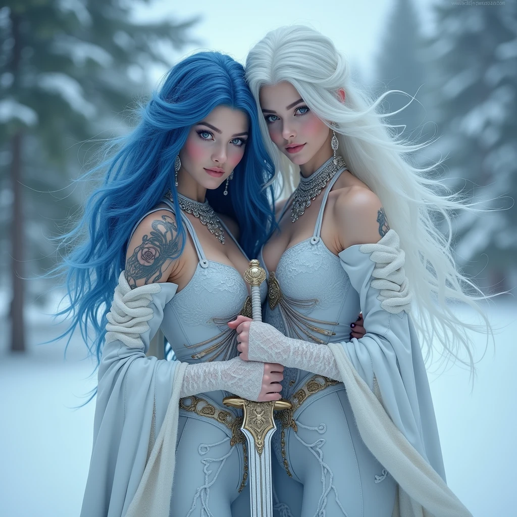 Fire queen seducing  the frost queen