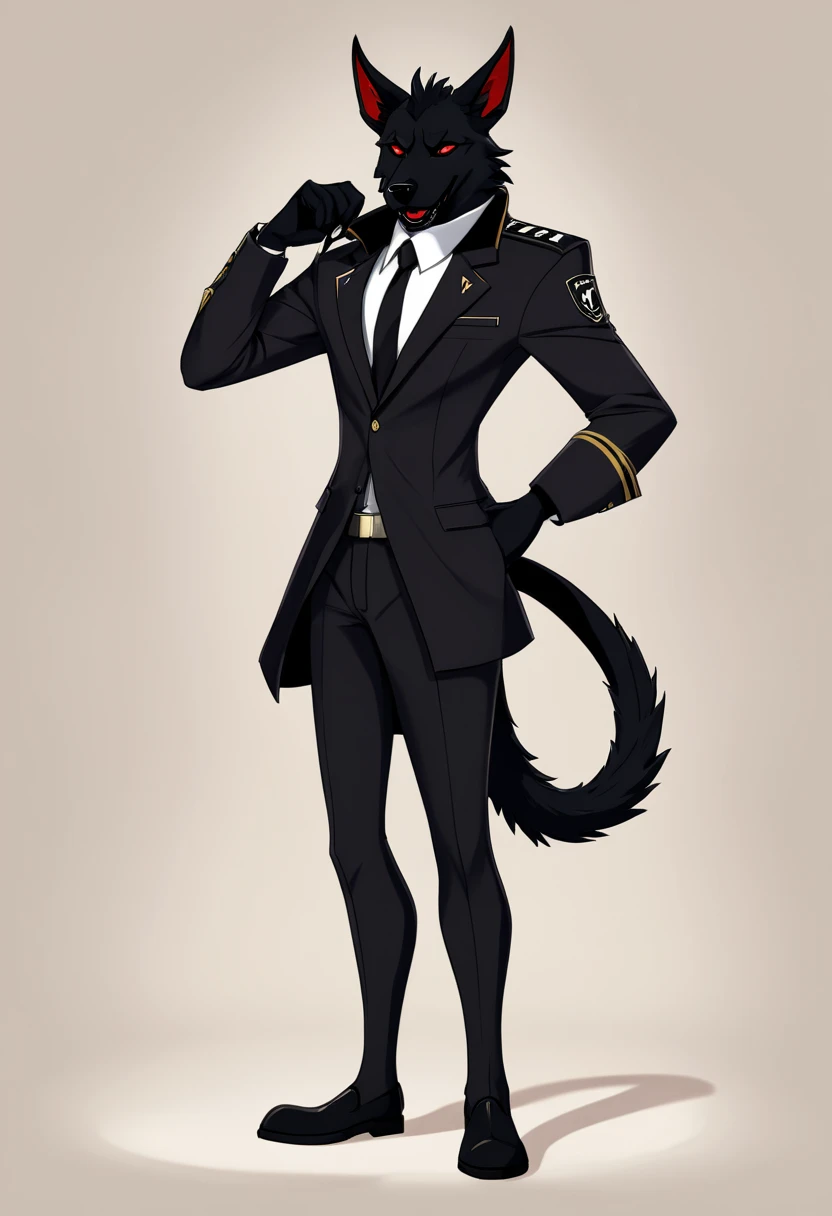 Score_9, score_8_up, score_7_up, loona from helluva boss, Anthro furry hellhound,
