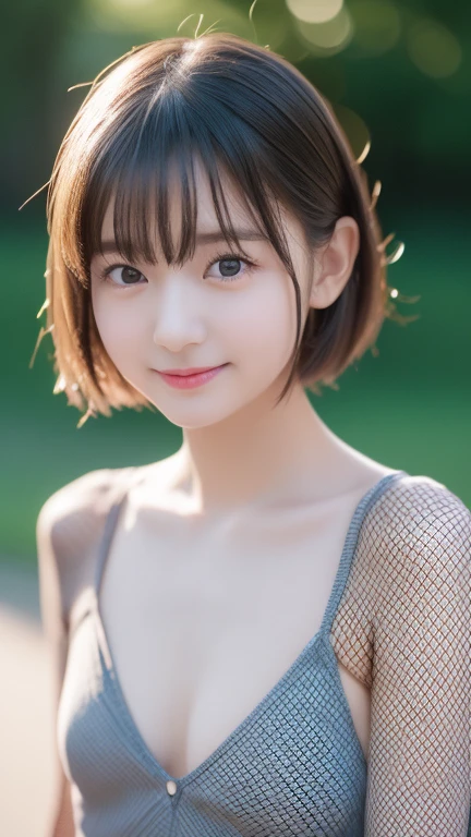 ((highest quality、Masterpiece、High resolution))、(((Zoom photo of upper body)))、(A shy smile:1.2)、One 15-year-old female、Beautiful Skin、Beautiful Eyes、Large Breasts、Cat ears headband、Black dress、Blonde Hair、Trimmed bangs、Short Bob