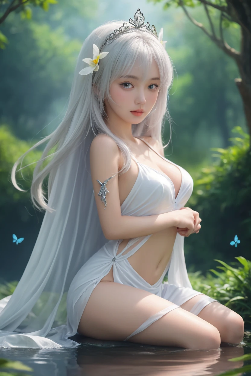 Small breasts、Bold Pose、Quality、Small earrings、necklace、Dynamic、Low Leg、Low rise、Transparent white skin、（（（Love doll）））、（She&#39;s wearing frilly underwear that lets her skin show through）、Highest quality、High resolution、Extremely detailed 8K、Beautiful girl with slim body、 (Ultra HD、Super detailed、Very detailed、Very realistic、Ultra-realistic、Photo Real)、Short Bob Blonde、１６K、８ｋ、Highest quality画像、high resolution、（、very cute）、Make your expressions more realistic、Thin and soft hair、Sensual smile、Japanese、Well-formed fingers、No tear bags、The crotch looks beautiful、A sense of freedom outdoors、