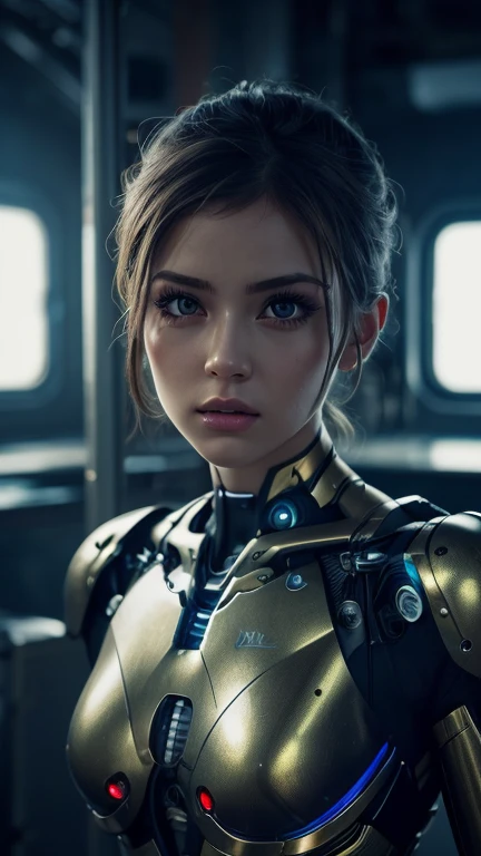 (best quality,4k,highres,masterpiece:1.2),ultra-detailed,(realistic,photorealistic:1.37), 1 extraordinarily beautiful android princess, (sci-fi futuristic transparent armor:1.7), extraordinarily sexy, expressive, seductive face, ral-opal, (whole body:1.2), (full body, standing on a spaceship:1.4), cameltoe, beautiful detailed eyes, beautiful detailed seductive lips, extremely detailed erotic face and eyes, long eyelashes, hkstyle, hair updo, HDR, UHD, studio lighting, ultra-fine painting, sharp focus, physically-based rendering, extreme detail description, professional, vivid colors, bokeh, sci-fi, concept art, hair band, (transparent:1.4) (beautiful long legs, beautiful thighs:1.5), (seductive posing:1.2), (erotic posing:1.2), (Dakota Fanning:0.1)