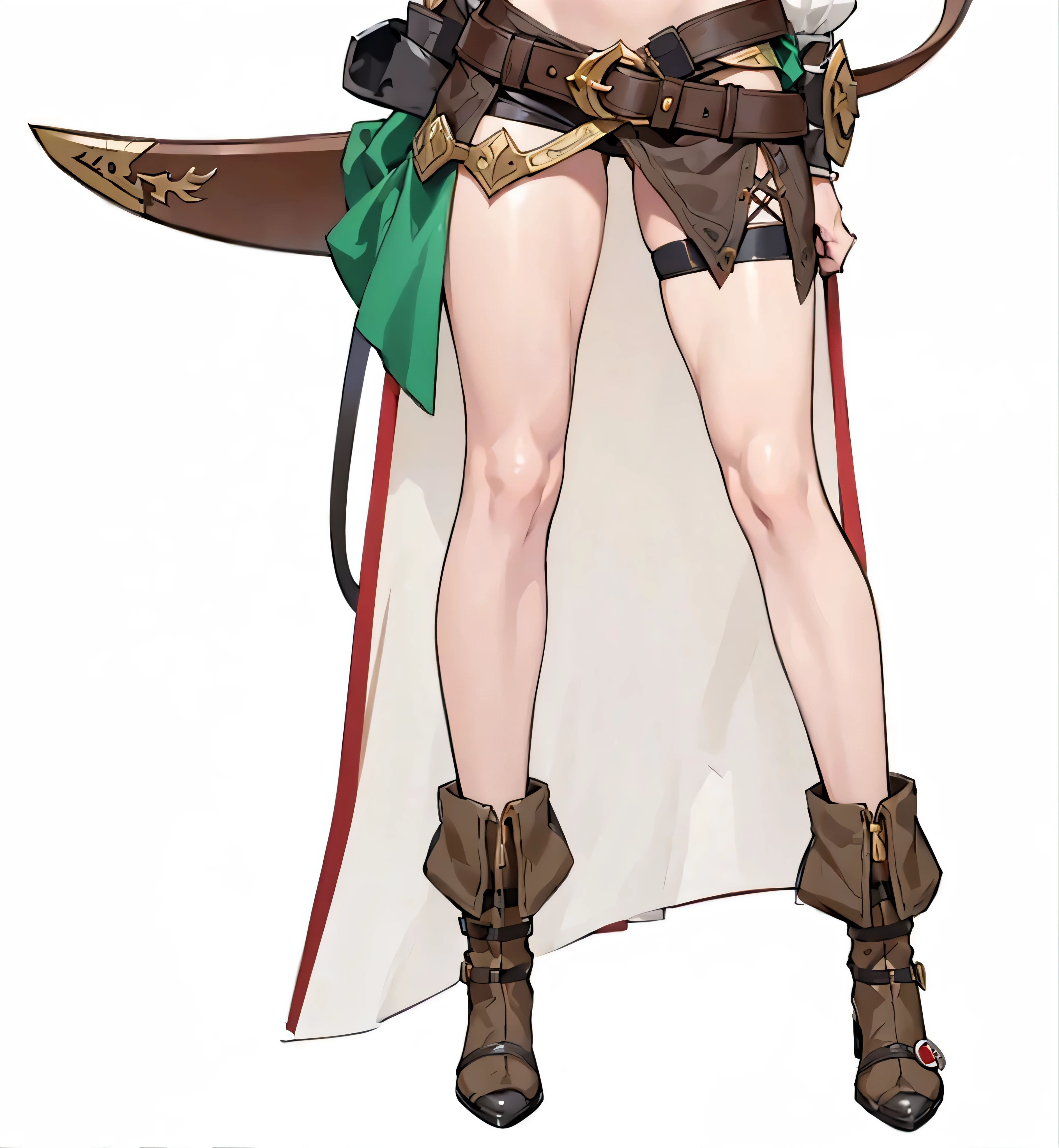 a cartoon picture of a woman in a costume with a sword, rogue anime girl, By Akihiko Yoshida, full body illustration, full body concept, v from devil may cry as an elf, ( ( character concept art ) ), rpg portrait full body, 2b, 2 b, anime full body illustration, official character art, full body xianxia,Rich in details, Master's Masterpiece,Clean shaping,Fleshy thighs,Sexy,Azur Lane style