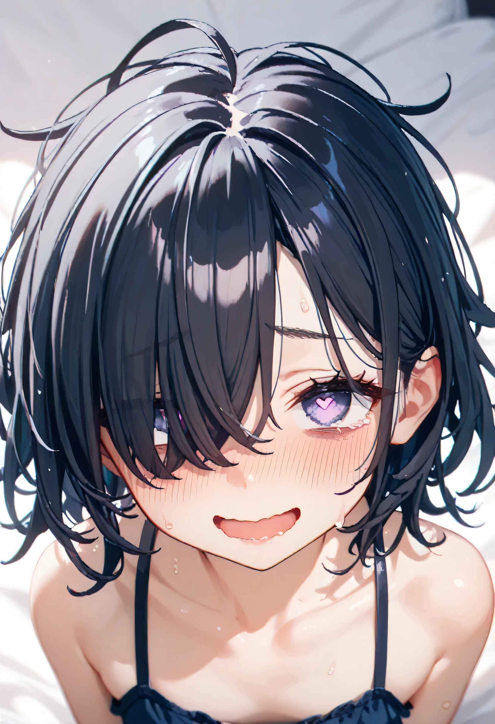 (8k,Highest quality:1.2),(Perfect beautiful face:1.2),(Perfect and beautiful posture:1.2),(at beach), stripe border blue White mini micro bikini,Solo,A boy,(embarrassed and blush:1.2), seducing,(flat chest:1.2),Short black Hair,lowrise bottom,