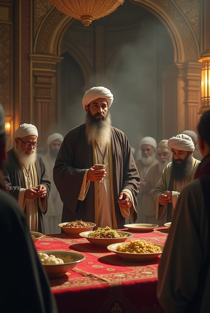 Muslims drinking wine