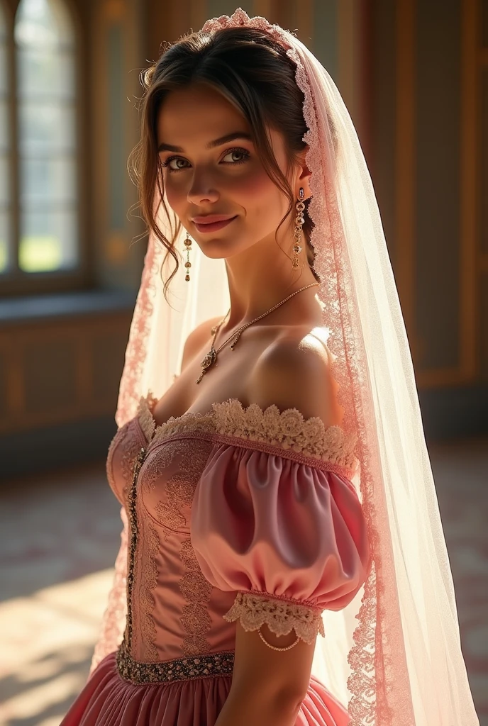 create an image demonstrating the style of ((French It Girl)) style, hyper realism, 8k high definition, vibrant colors, sharp focus, insanely detailed, enormous Tits