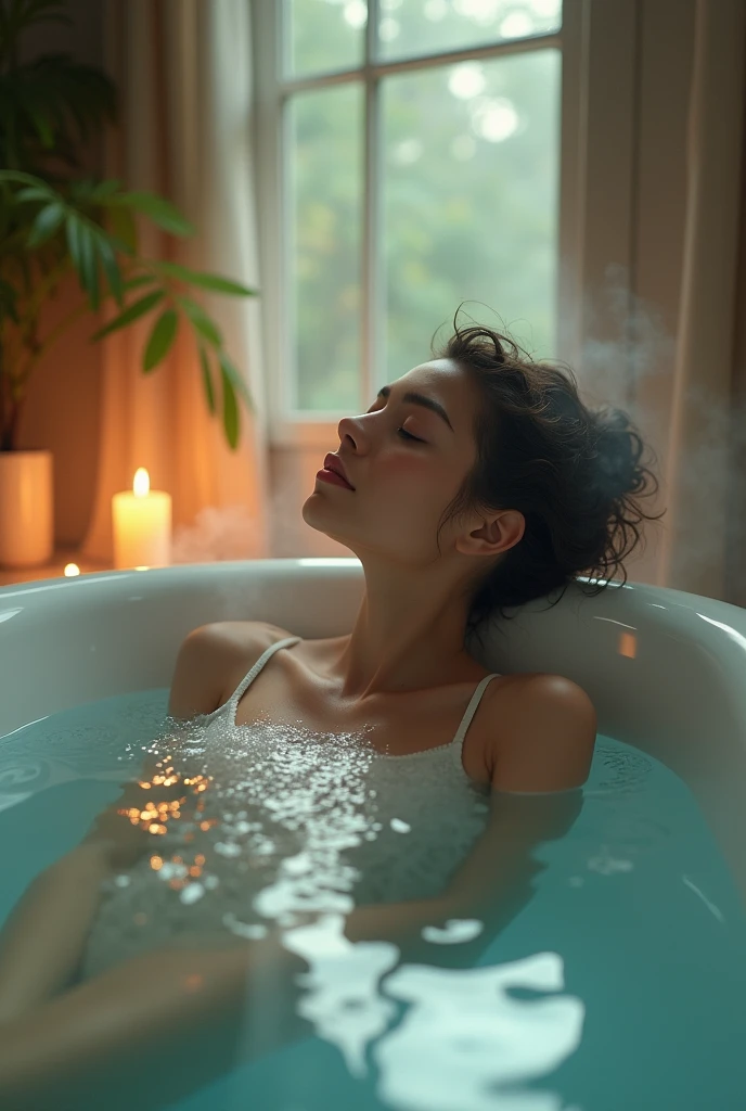 taking a bath - SeaArt AI