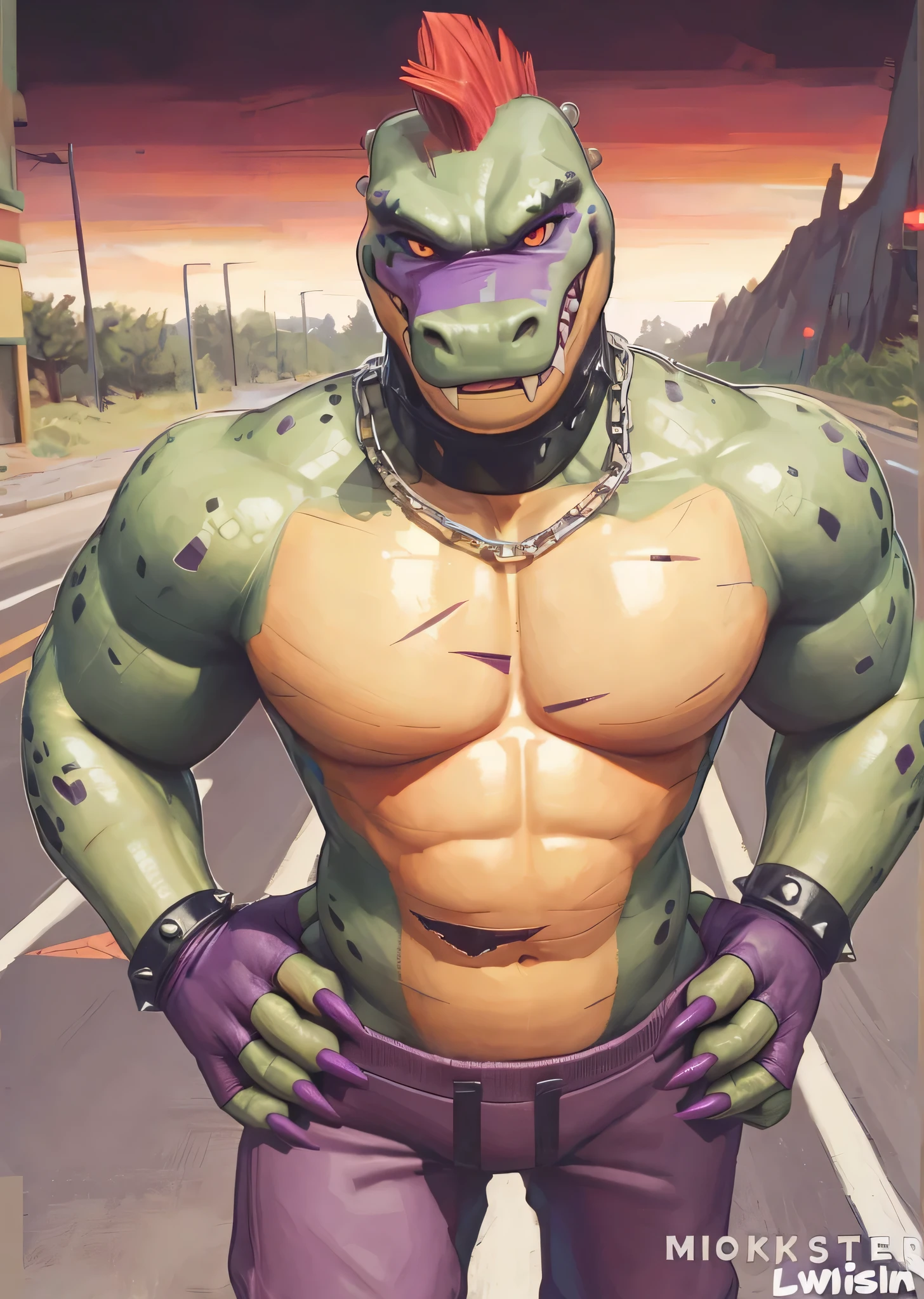Dragon, male, solo, beach, shirtless , black shorts, sick shades, big body, hot male, arms crossed, 4k, 8k, dog tag